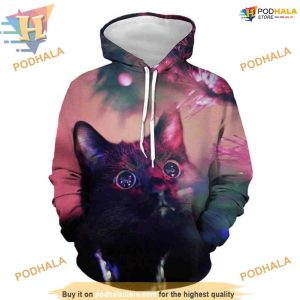 Starry Cat 3D Xmas Hoodie