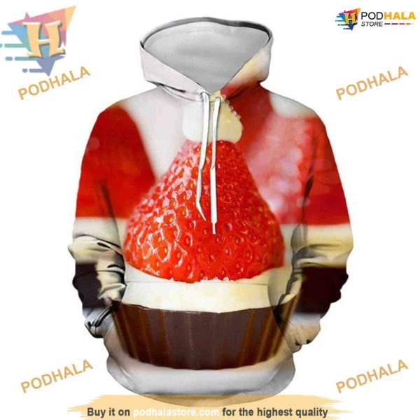 Strawberry Cake Xmas Hoodie