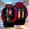 Sw Dark Lord D.Vader Lightsaber All Over Print 3D Funny Christmas Hoodie