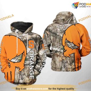 Syracuse Orange Camo Veteran Hunting NCAA 3D Hoodie