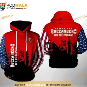 Tampa Bay Buccaneers NFL Team US 3D Hoodie Sweatshirt