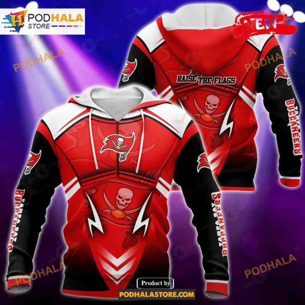 Tampa Bay Buccaneers New Design NFL Hoodie 3D