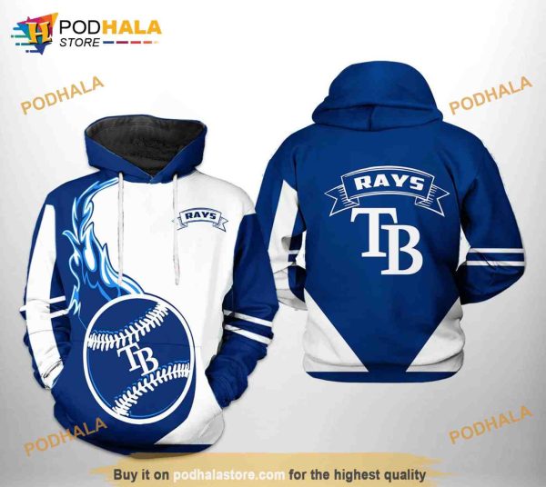 Tampa Bay Rays MLB Classic 3D Hoodie