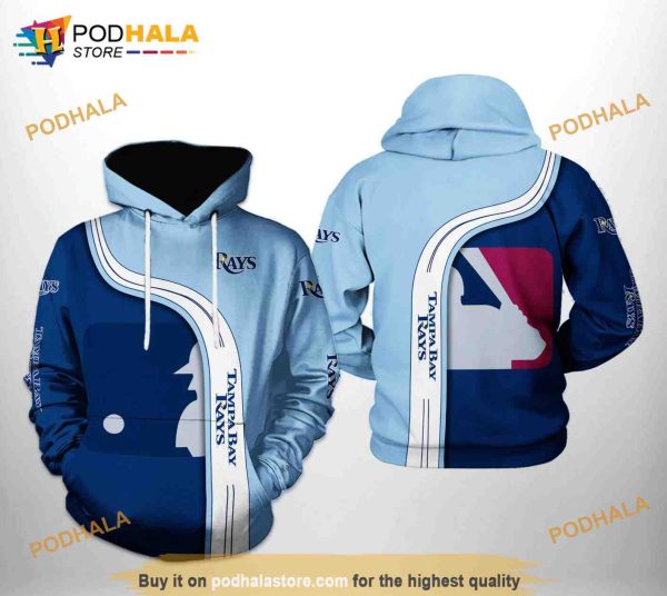 Tampa Bay Rays MLB Team 3D Hoodie