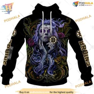 Tattoo Girl Artwork 2023 Unisex NHL Boston Bruins Hoodie 3D