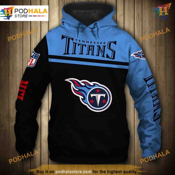 Tennessee Titans 3D Skull Hoodie Pullover Sweatshirt