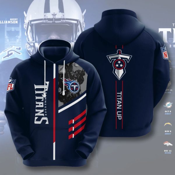 Tennessee Titans NFL American Football 3D Hoodie