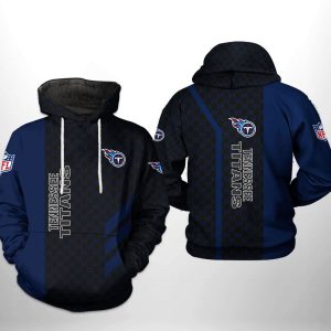 Tennessee Titans NFL Team Pattern Mix 3D Hoodie