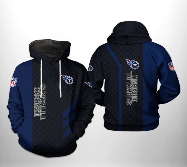 Tennessee Titans NFL Team Pattern Mix 3D Hoodie