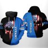 Tennessee Titans NFL US Flag Skull Team 3D Hoodie