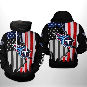 Tennessee Titans NFL US Flag Team 3D Hoodie