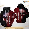 Texas A&M Aggies US Flag Skull NCAA 3D Hoodie