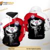 Texas Rangers MLB Skull Punisher 3D Hoodie