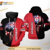 Texas Rangers MLB US Flag Skull 3D Hoodie