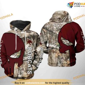 Texas State Bobcats Camo Veteran Hunting NCAA 3D Hoodie