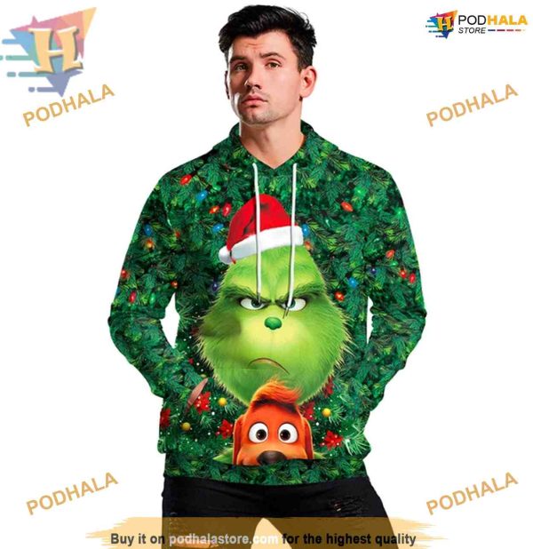 The Grinch 3D Xmas Hoodie