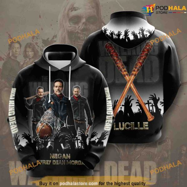 The Walking Dead Negan Jeffrey Dean Morgan Lucille 3D Christmas Hoodie