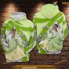 Tiana Cartoon The Princess And The Frog Over Print 3D Christmas Hoodie