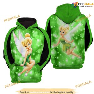 Tinker Bell Disney AOP Unisex Funny Christmas Hoodie