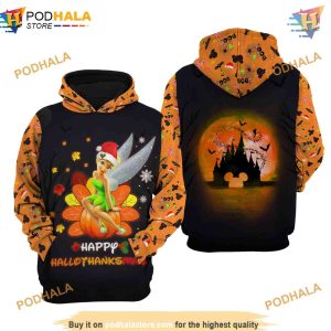 Tinker Bell Disney Hallothankmas 3D Hoodie