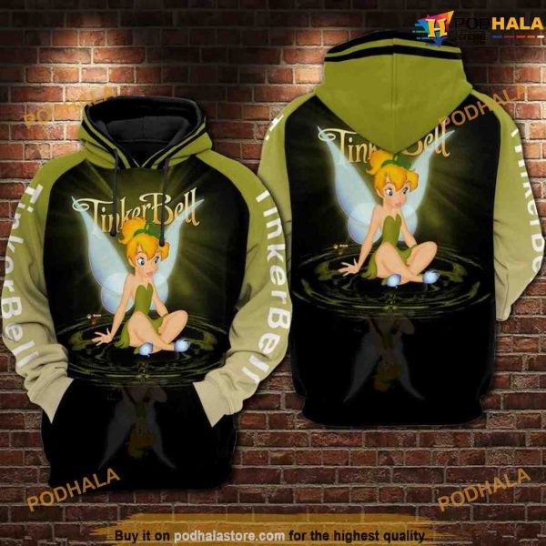 Tinker Bell Movies Disney Over Print 3D Funny Christmas Hoodie