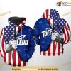 Toledo Rockets US Flag NCAA 3D Hoodie