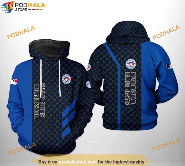 Toronto Blue Jays MLB Guccie Style 3D Hoodie