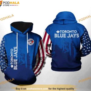 Toronto Blue Jays MLB Team US 3D Hoodie