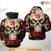 Toronto Raptors NBA Skull NBA Hoodie 3D