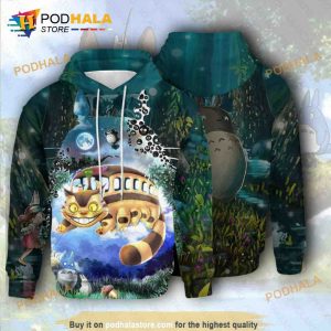 Totoro 3D Hoodie Sweatshirt All Over Print