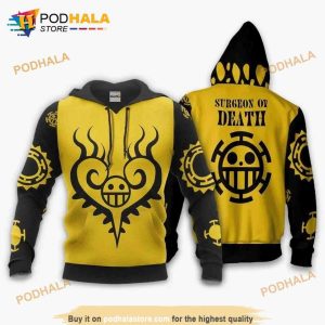 Trafalgar D Law One Piece Surgeon Of Death Anime Manga 3D Hoodie