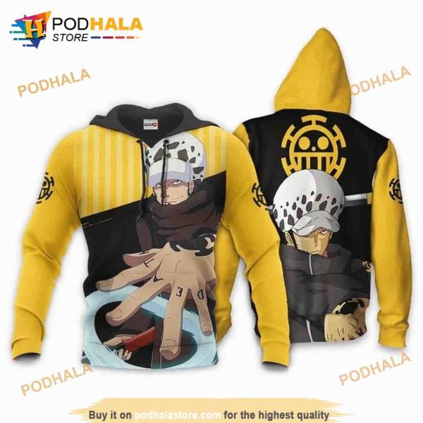 Trafalgar D Water Law One Piece Anime Manga 3D Hoodie