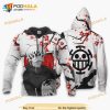 Trafalgar Law Cartoon One Piece Anime Manga 3D Hoodie