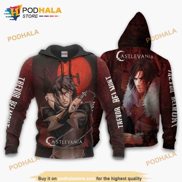 Trevor Belmont Anime Manga Castlevania 3D Hoodie