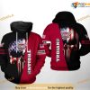 Troy Trojans US Flag Skull NCAA 3D Hoodie