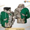 Tulane Green Wave Camo Veteran Hunting NCAA 3D Hoodie