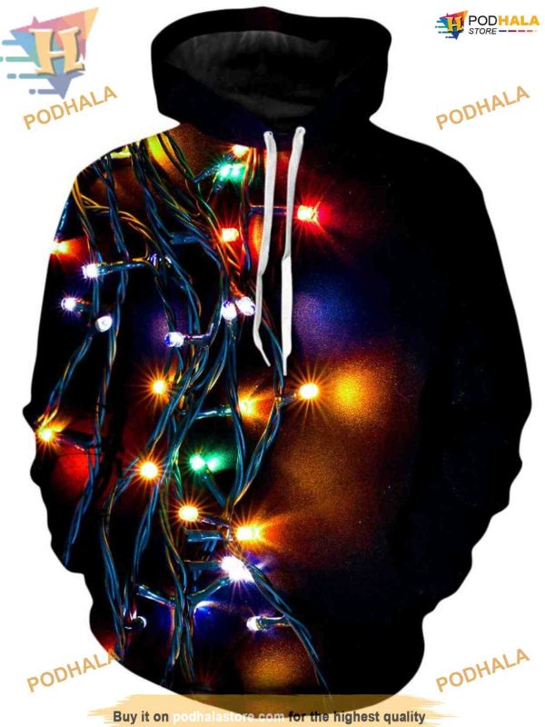 Turn Me On Light-Up Christmas 3D Hoodie