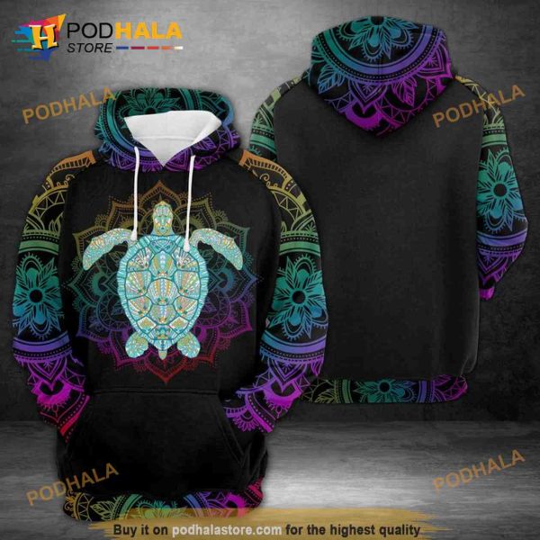 Turtle 3D Hoodie Sweatshirt All Over Print