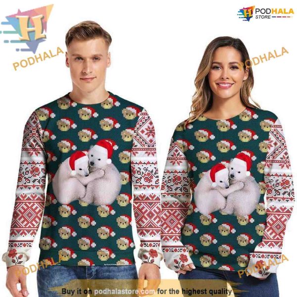 Two Dogs Christmas Sweatshirt 3D Hoodie