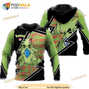 Tyranitar Pokemon Anime Manga 3D Hoodie Sweatshirt