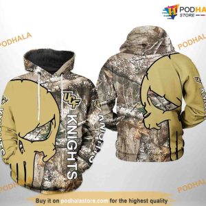 UCF Knights Camo Veteran Hunting NCAA 3D Hoodie