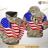 UCF Knights US Flag Camo Veteran NCAA 3D Hoodie