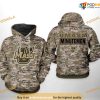 UMass Minutemen Camo Veteran NCAA 3D Hoodie