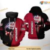 UMass Minutemen US Flag Skull NCAA 3D Hoodie