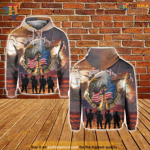 US Veteran All Over Printed 3D Hoodie Sweatshirt