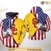 USC Trojans US Flag NCAA 3D Hoodie