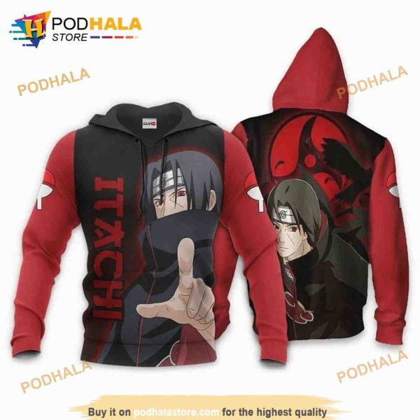 Uchiha Itachi Sharingan Eyes Anime Manga 3D Hoodie