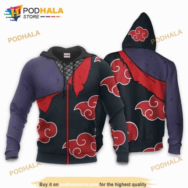 Uchiha Sasuke Akatsuki Anime Manga 3D Hoodie