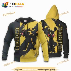 Umbreon Anime Manga Pokemon 3D Hoodie