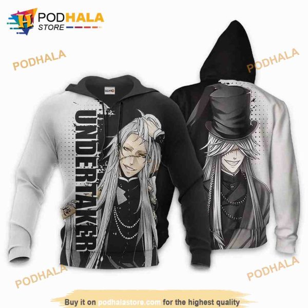 Undertaker Anime Manga Black Butler 3D Hoodie